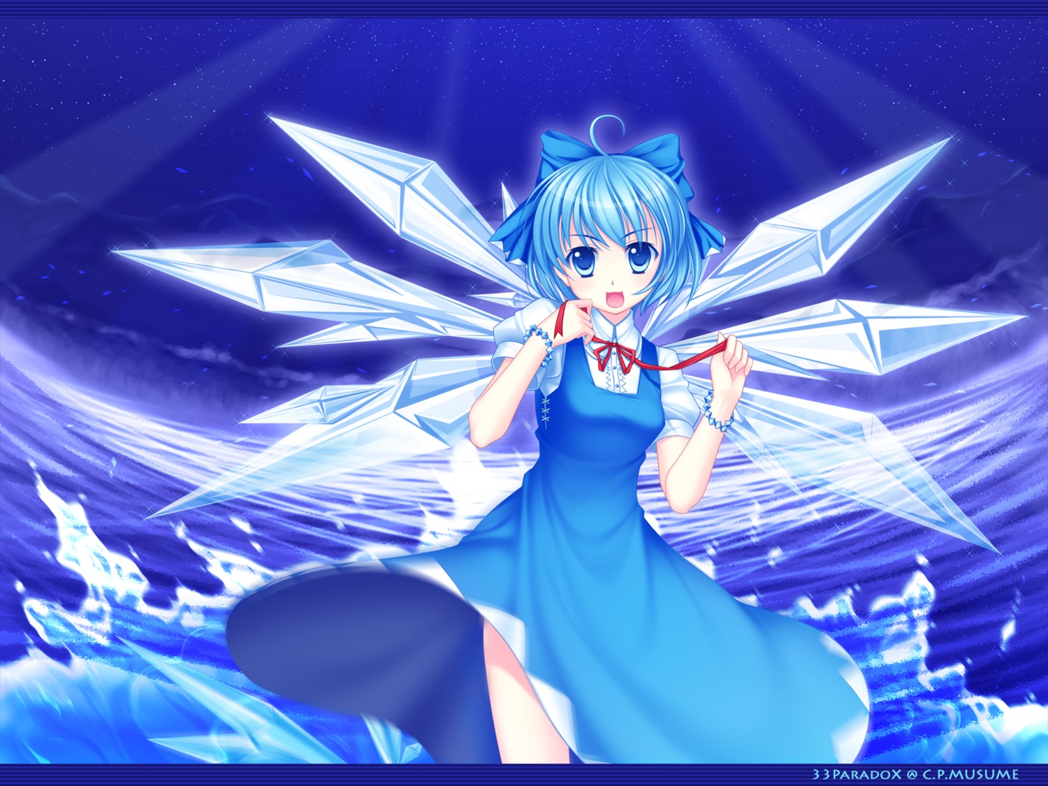 Paradox Touhou Cirno Wallpaper Wings Yande Re